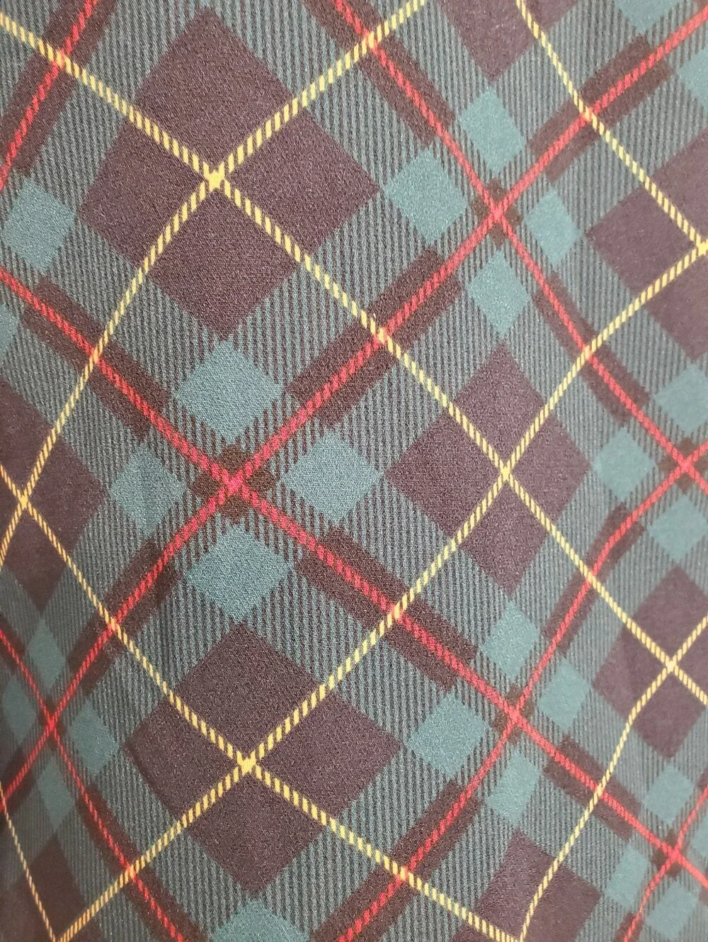 Tommy Hilfiger Green, Navy & Red Plaid Shift Dress 6
